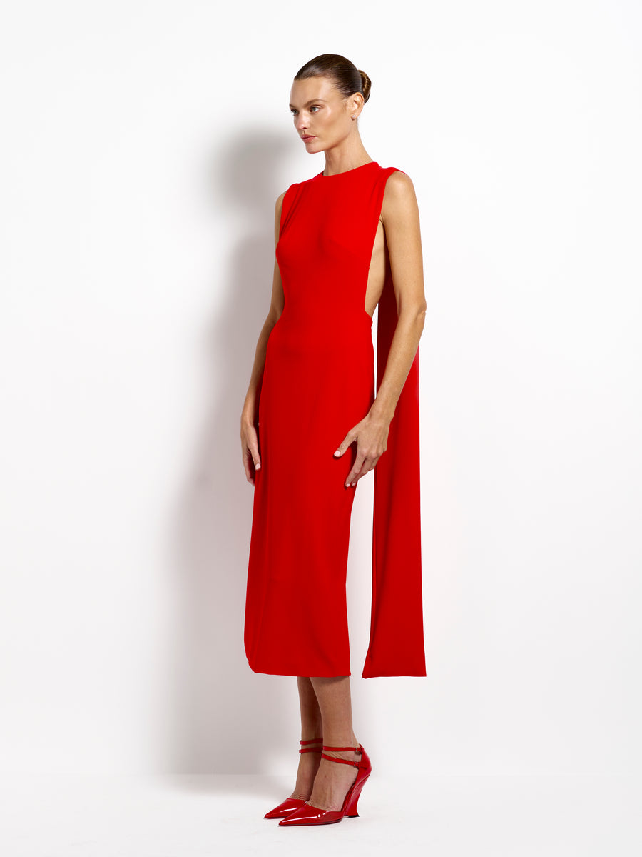Kaya Midi - Cherry Red - EFFIE KATS