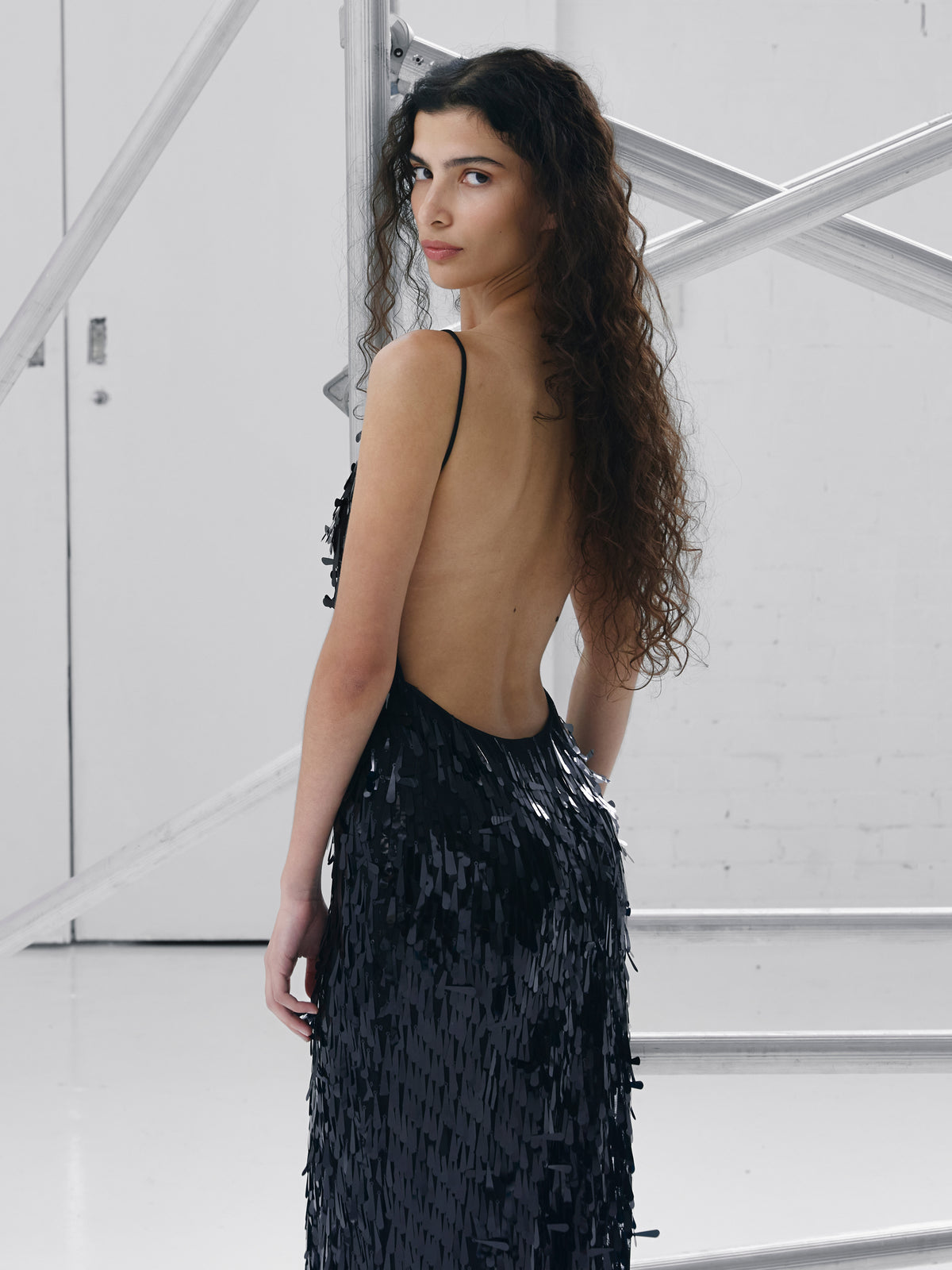 Kezio Gown - Black Sequin - EFFIE KATS