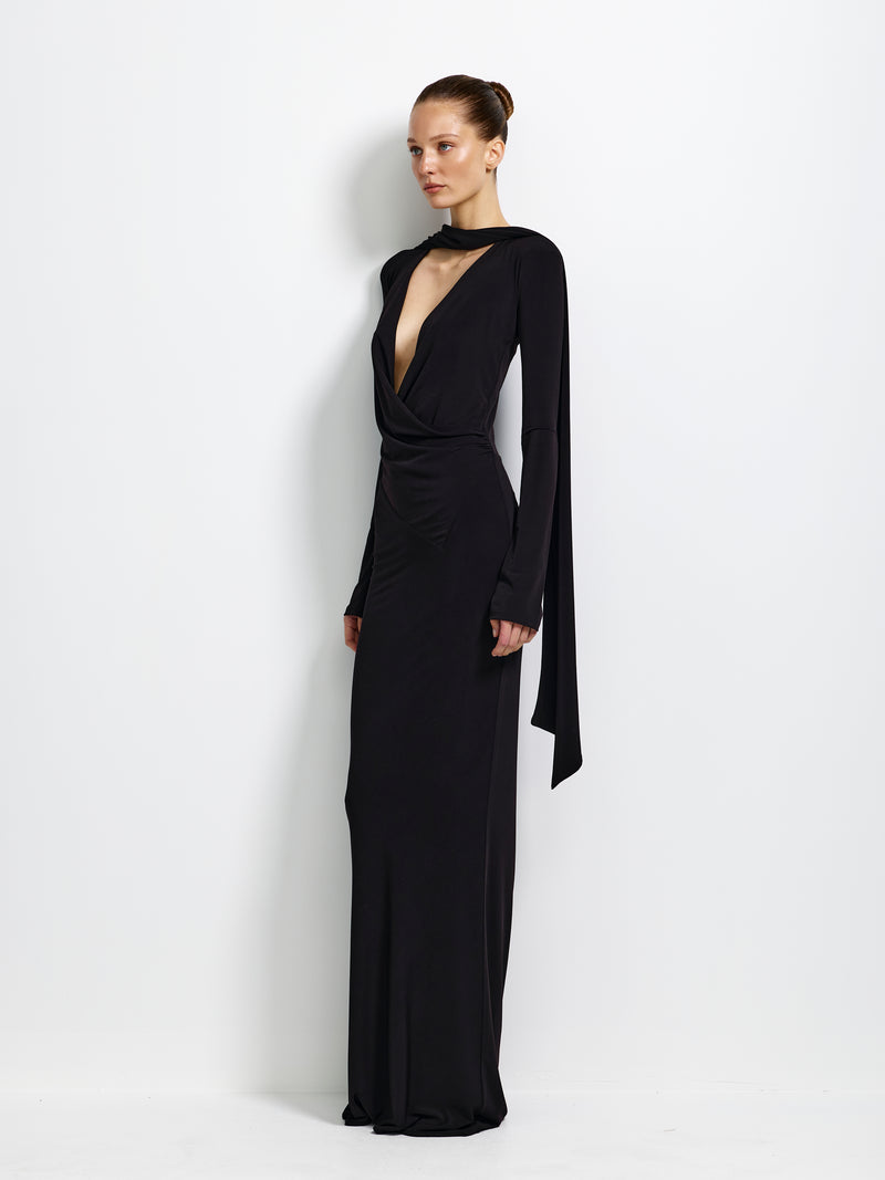 Lavinia Gown - Black - EFFIE KATS