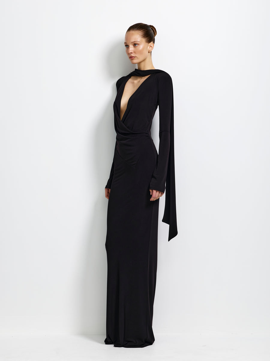 Lavinia Gown - Black - EFFIE KATS