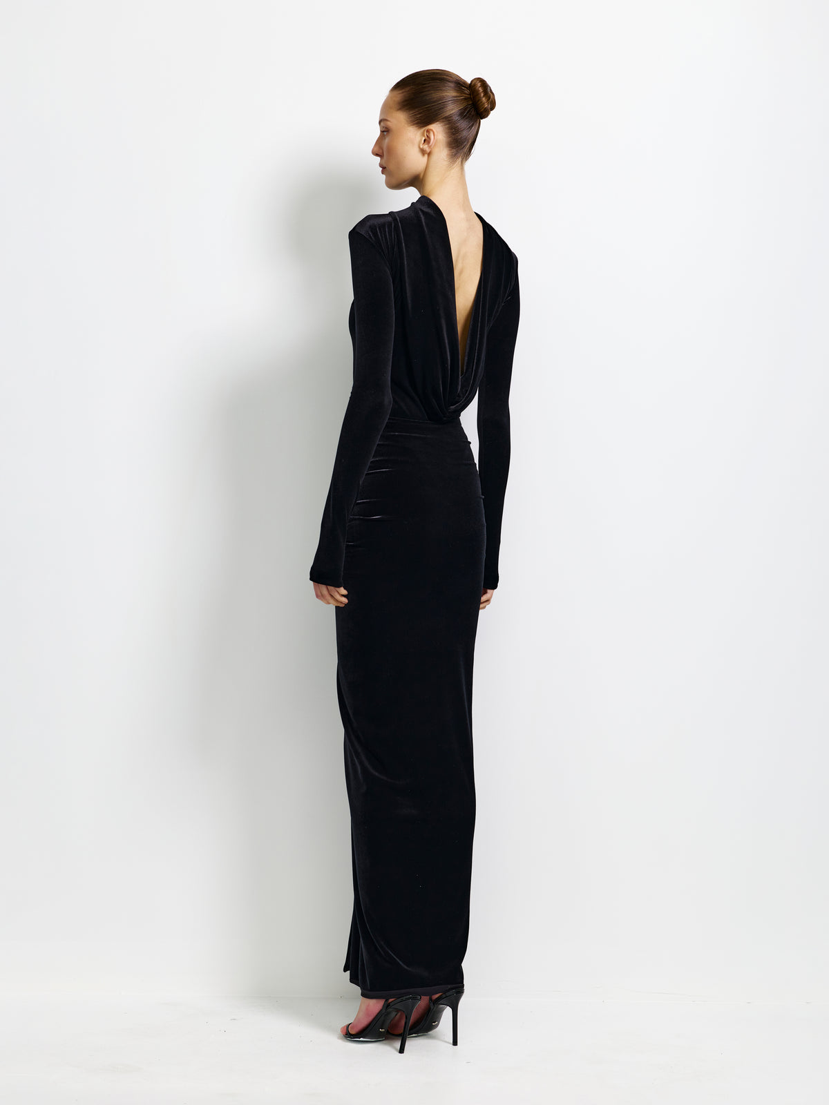 Luna Bodysuit - Black Velvet