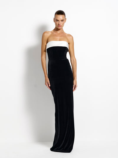 Madison Gown - Black Velvet