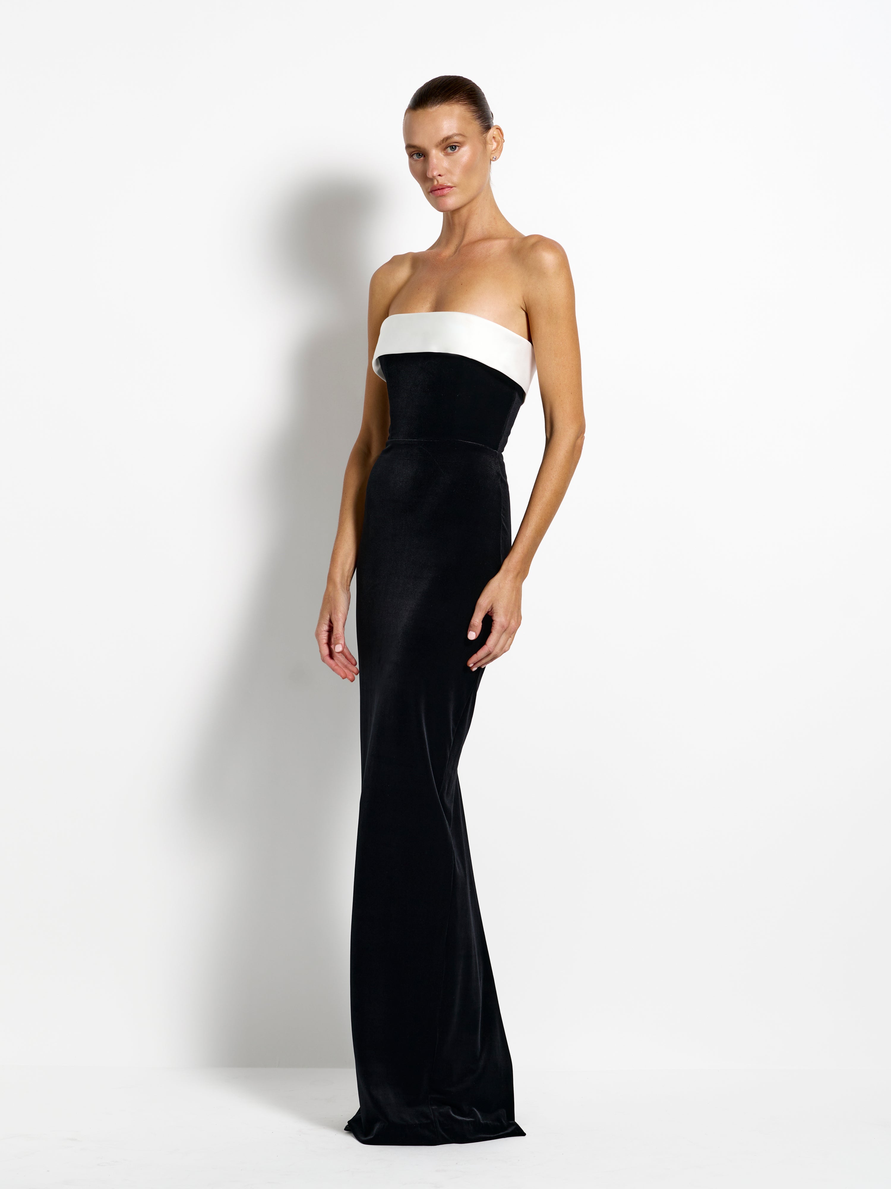 Madison Gown - Black Velvet - EFFIE KATS