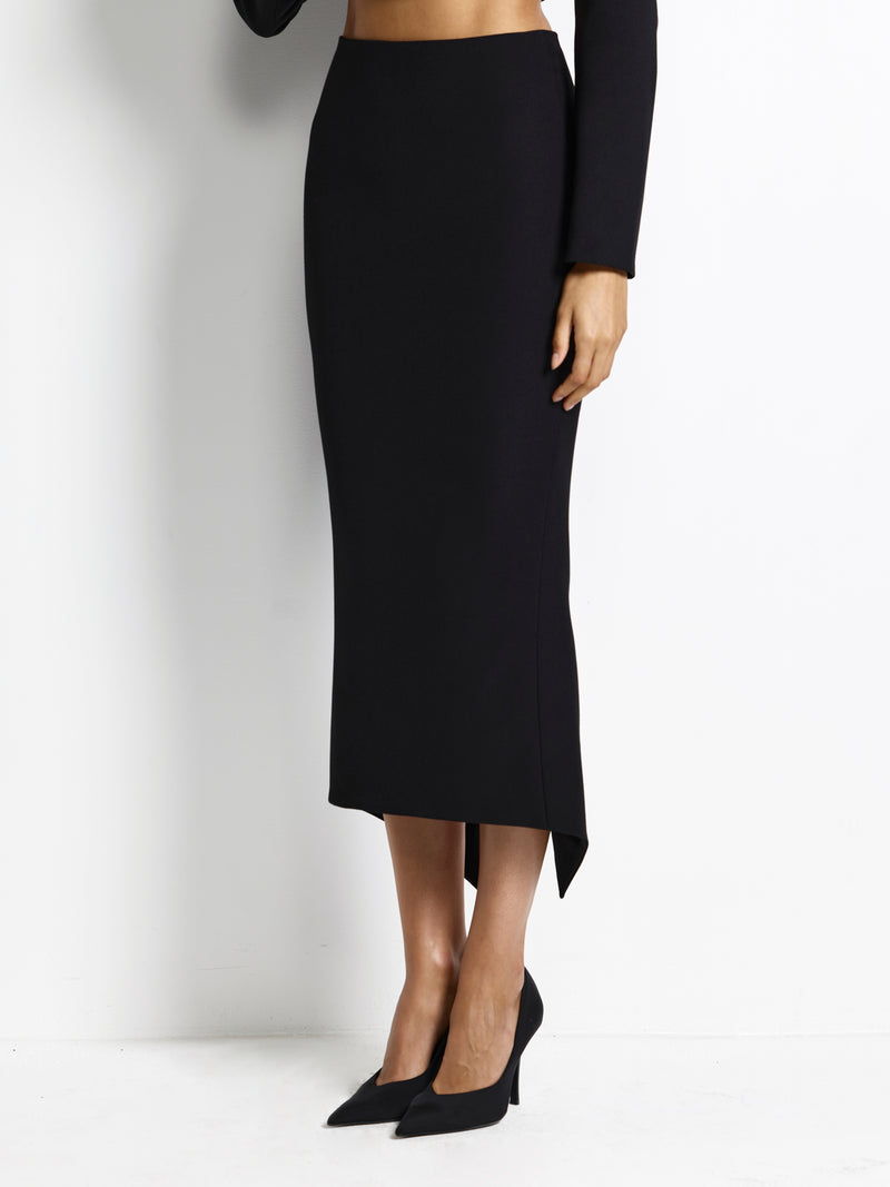 Mereen Midi Skirt - Black - EFFIE KATS