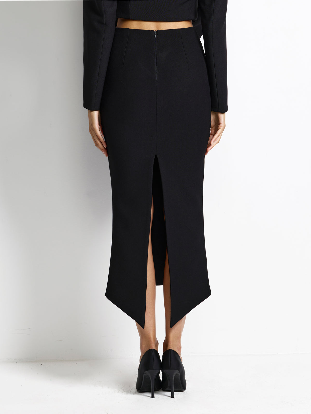 Mereen Midi Skirt - Black - EFFIE KATS
