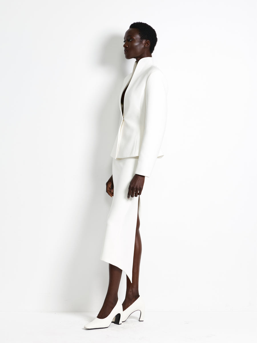Mereen Midi Skirt - Ivory - EFFIE KATS