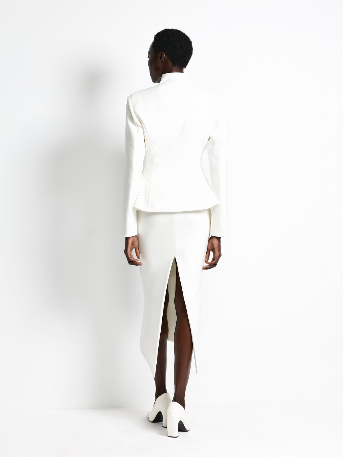 Mereen Midi Skirt - Ivory - EFFIE KATS