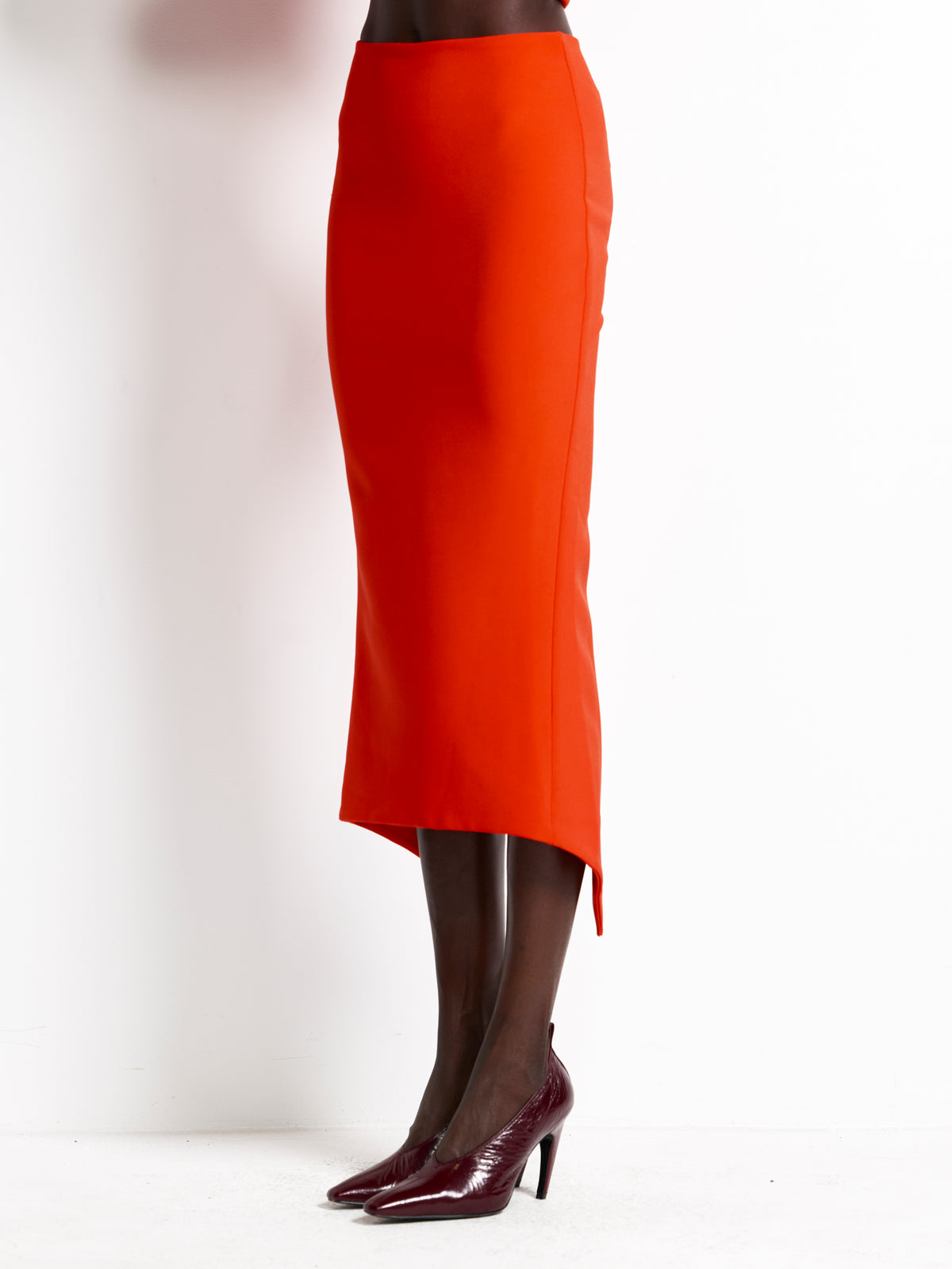 Mereen Midi Skirt - Red - EFFIE KATS
