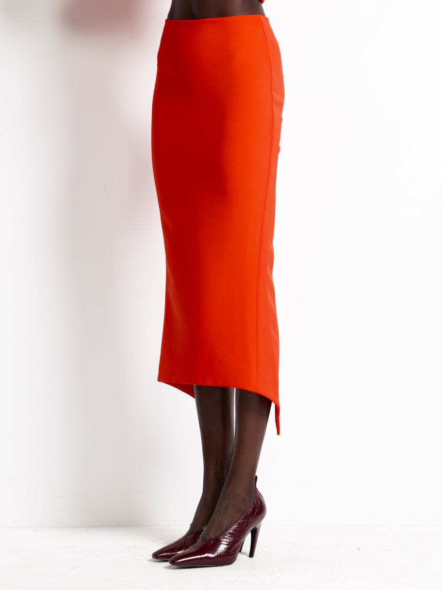 Mereen Midi Skirt - Red - EFFIE KATS