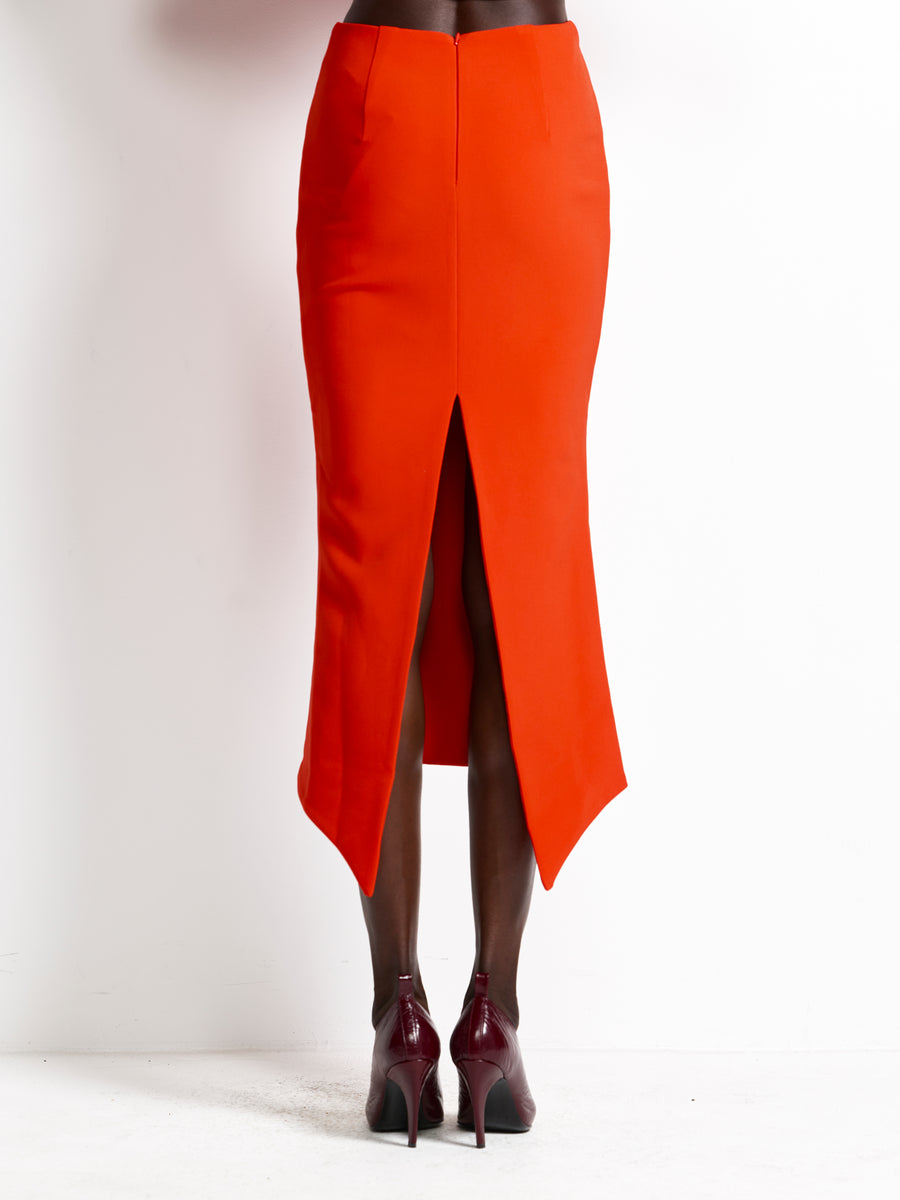 Mereen Midi Skirt - Red - EFFIE KATS