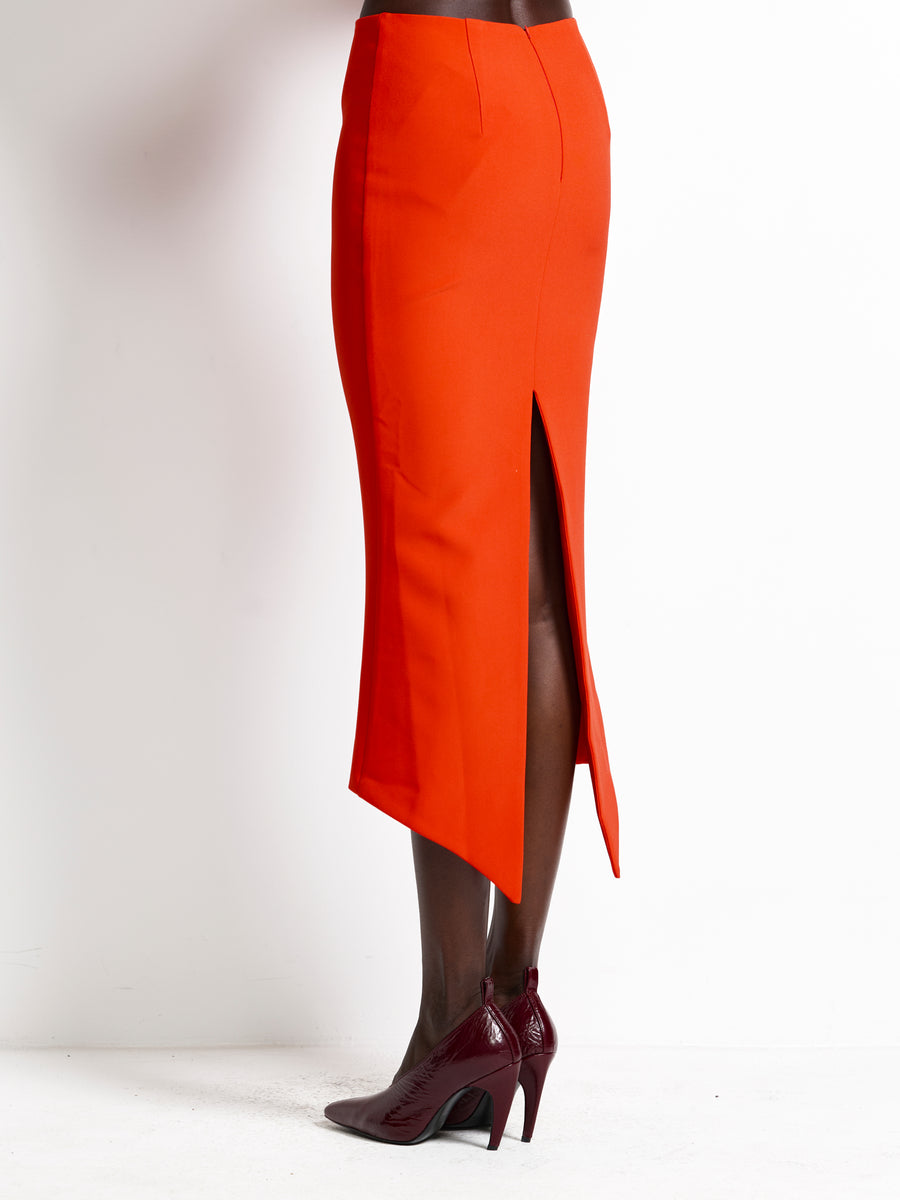 Mereen Midi Skirt - Red - EFFIE KATS