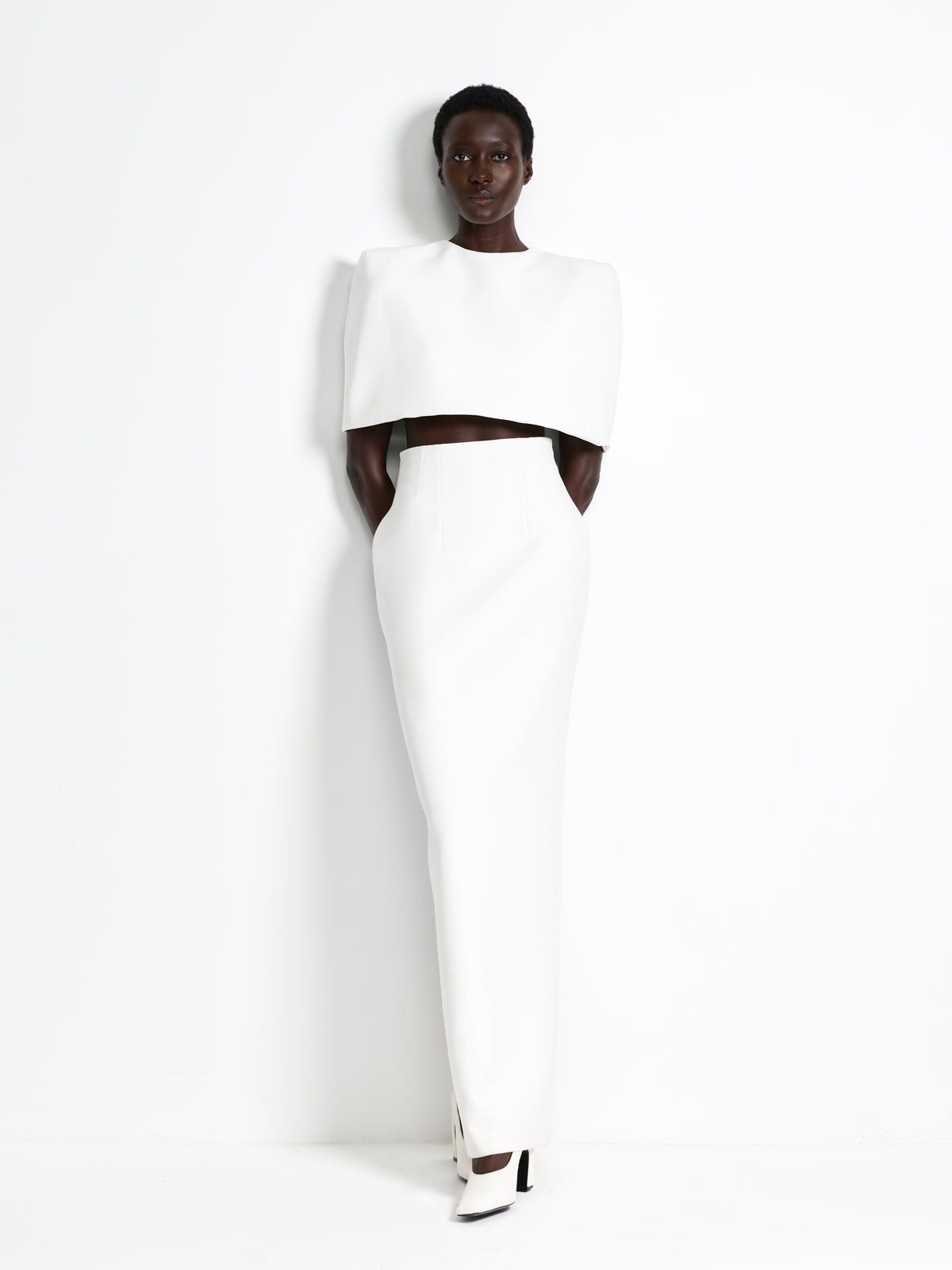 Octavia Skirt - Ivory - EFFIE KATS