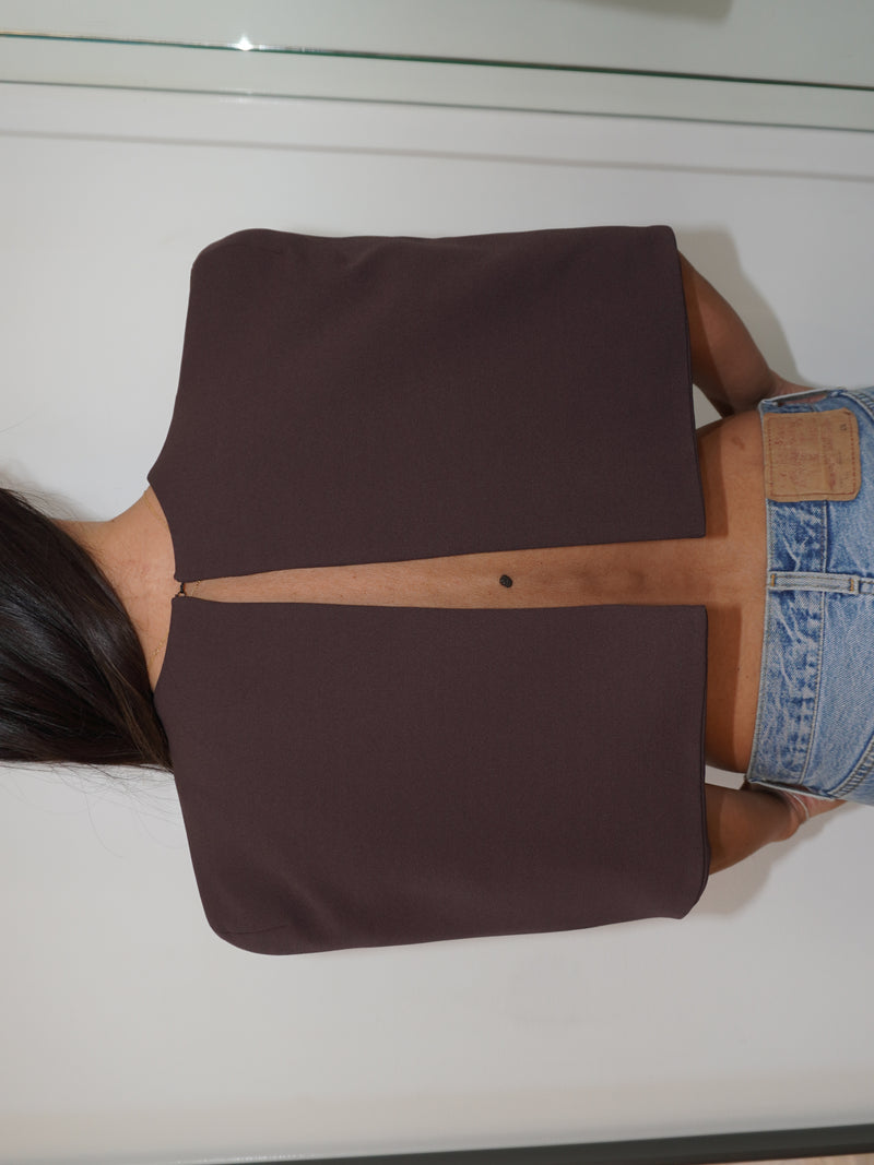 Olivia Cape - Chocolate Plum - EFFIE KATS