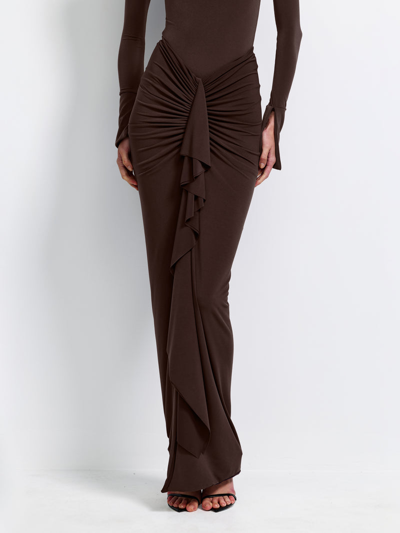 Pheby Skirt - Chocolate Plum
