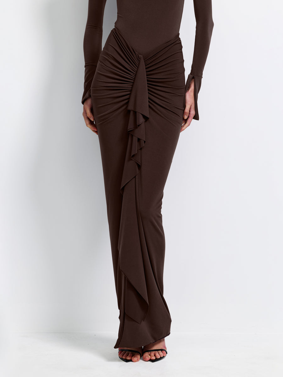 Pheby Skirt - Chocolate Plum