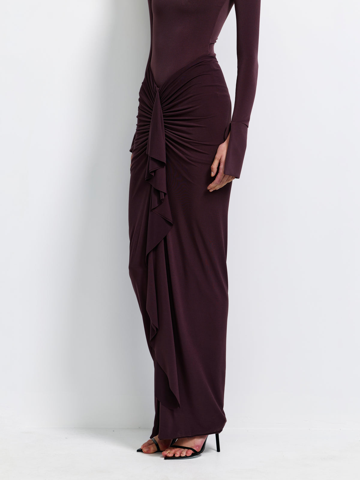 Pheby Skirt - Chocolate Plum