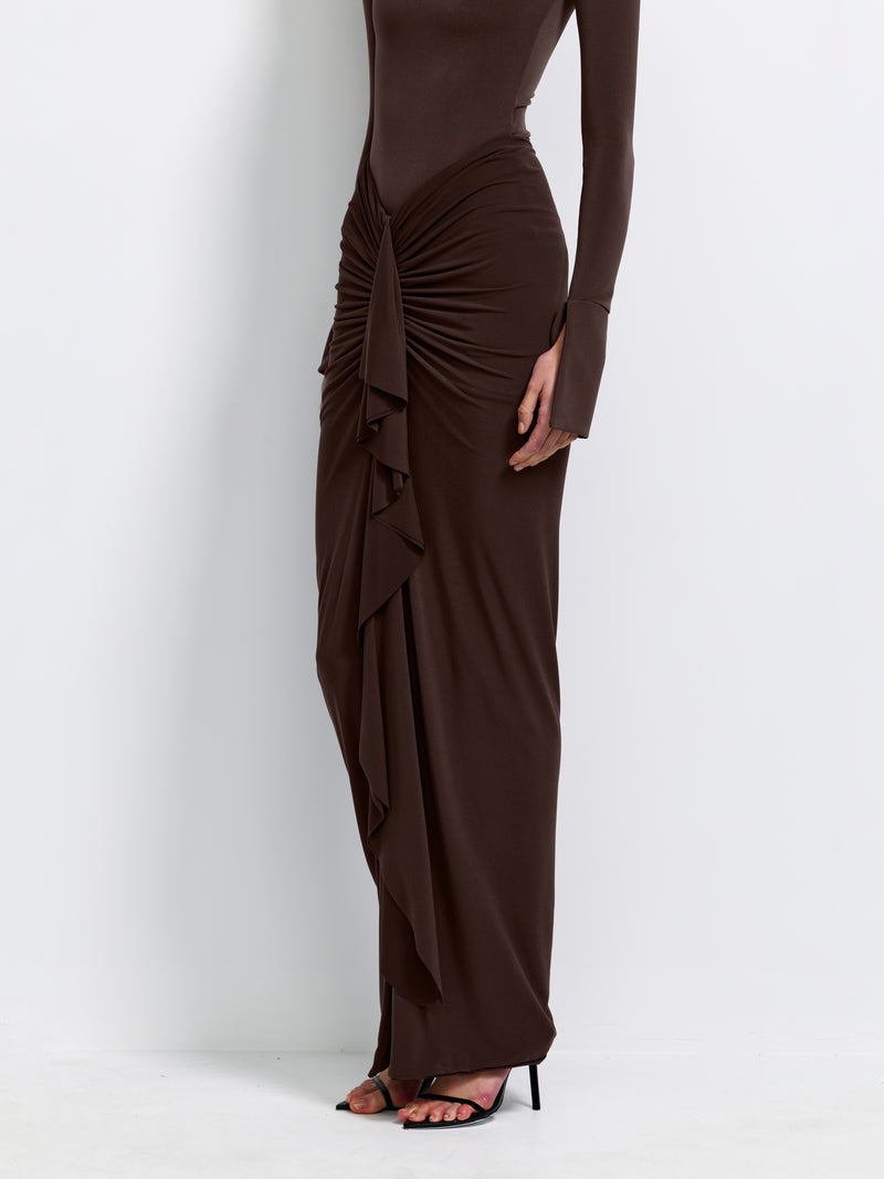 Pheby Skirt - Chocolate Plum