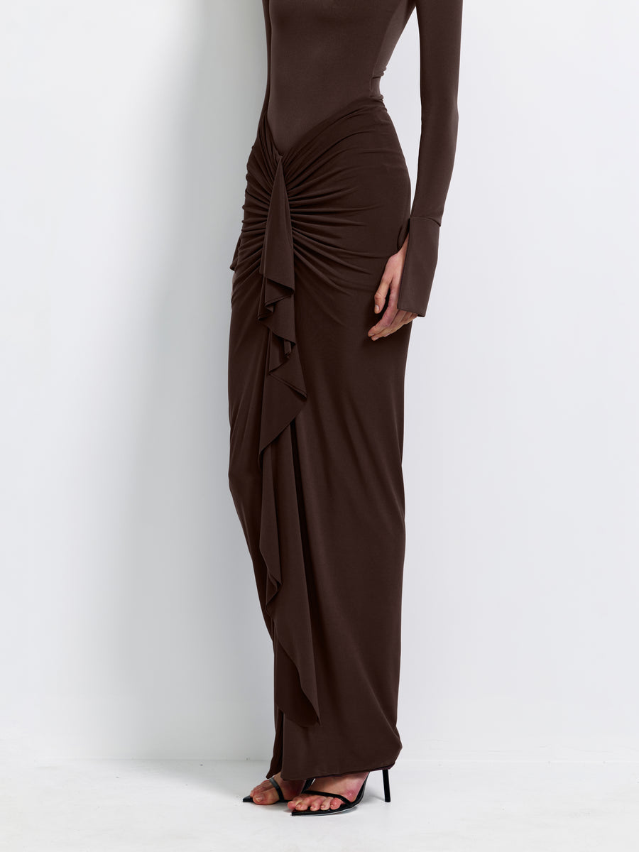 Pheby Skirt - Chocolate Plum