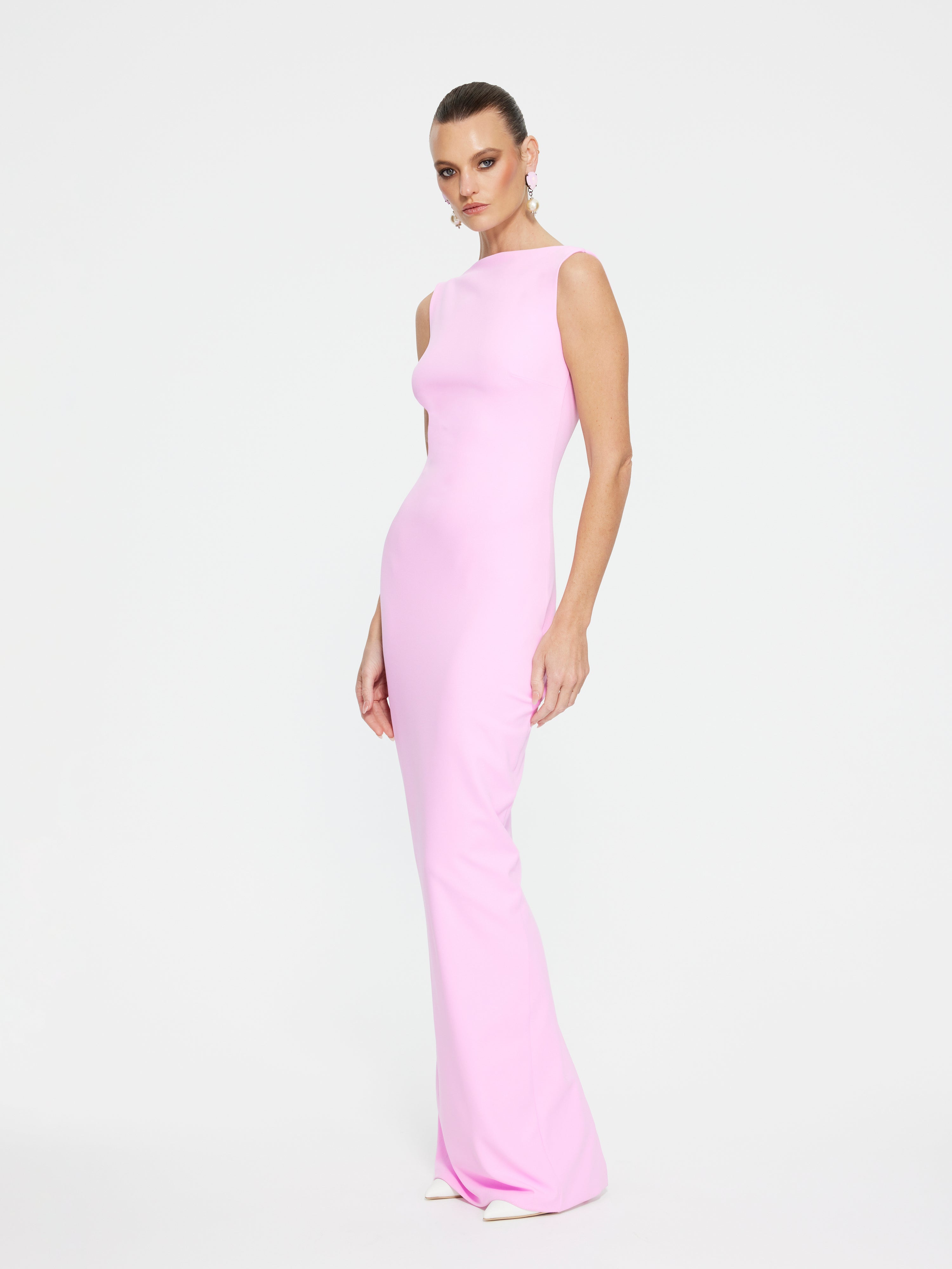 VERONA GOWN - Taffy Pink