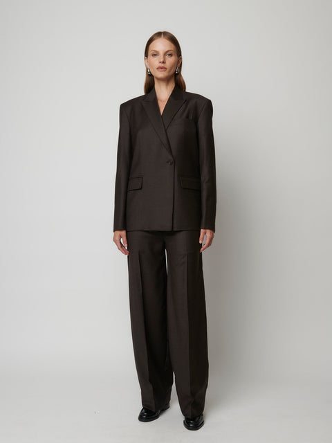 ASHA PANT - CHOCOLATE - EFFIE KATS