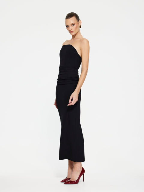 Astor Midi Dress - Black - EFFIE KATS