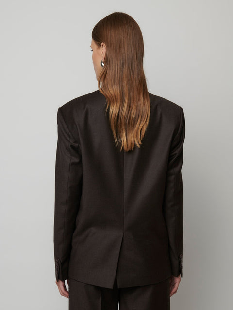 AZARIA BLAZER - CHOCOLATE - EFFIE KATS