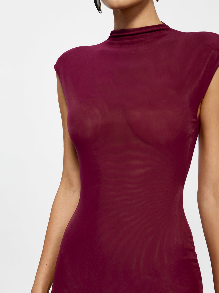 Caldwell Dress - Burgundy - EFFIE KATS