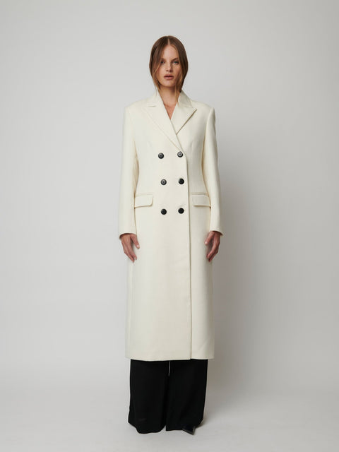 CASPEN COAT - IVORY - EFFIE KATS