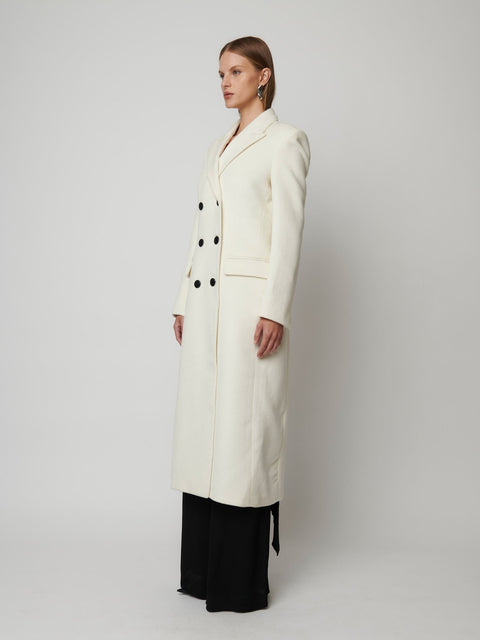 CASPEN COAT - IVORY - EFFIE KATS