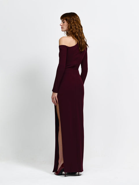 CAYLEY GOWN - WINE - EFFIE KATS