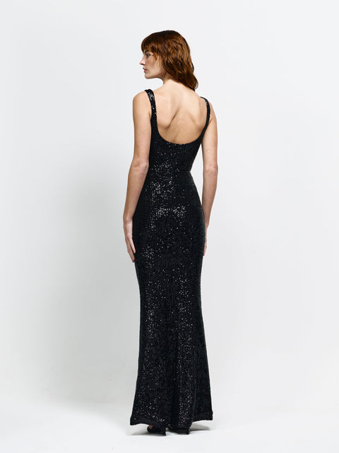 Colson Gown - Black Sequin - EFFIE KATS