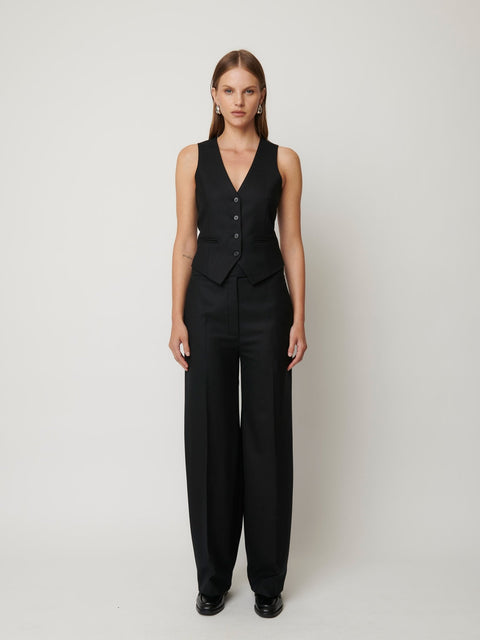 COLTER VEST - BLACK - EFFIE KATS