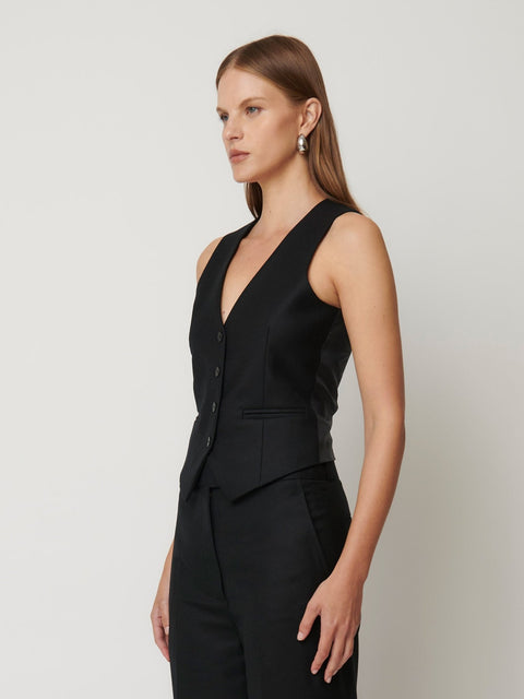 COLTER VEST - BLACK - EFFIE KATS