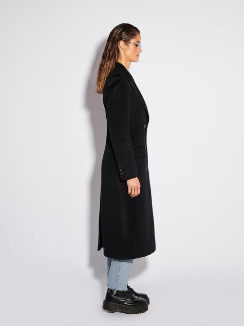 Double Breasted Coat - Black - EFFIE KATS