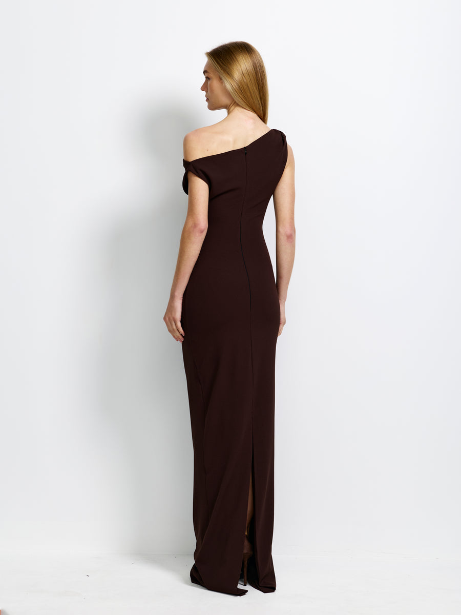 Kaja Gown - Coffee - EFFIE KATS