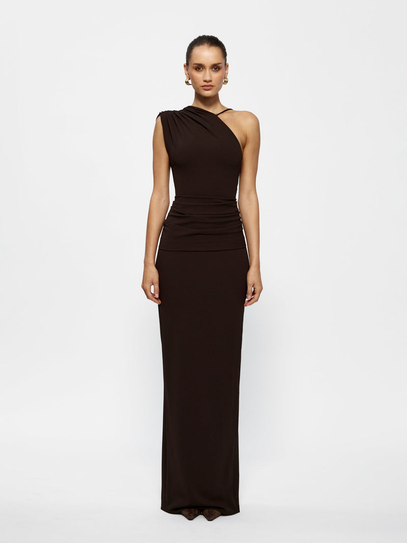 Greer Gown - Coffee - EFFIE KATS