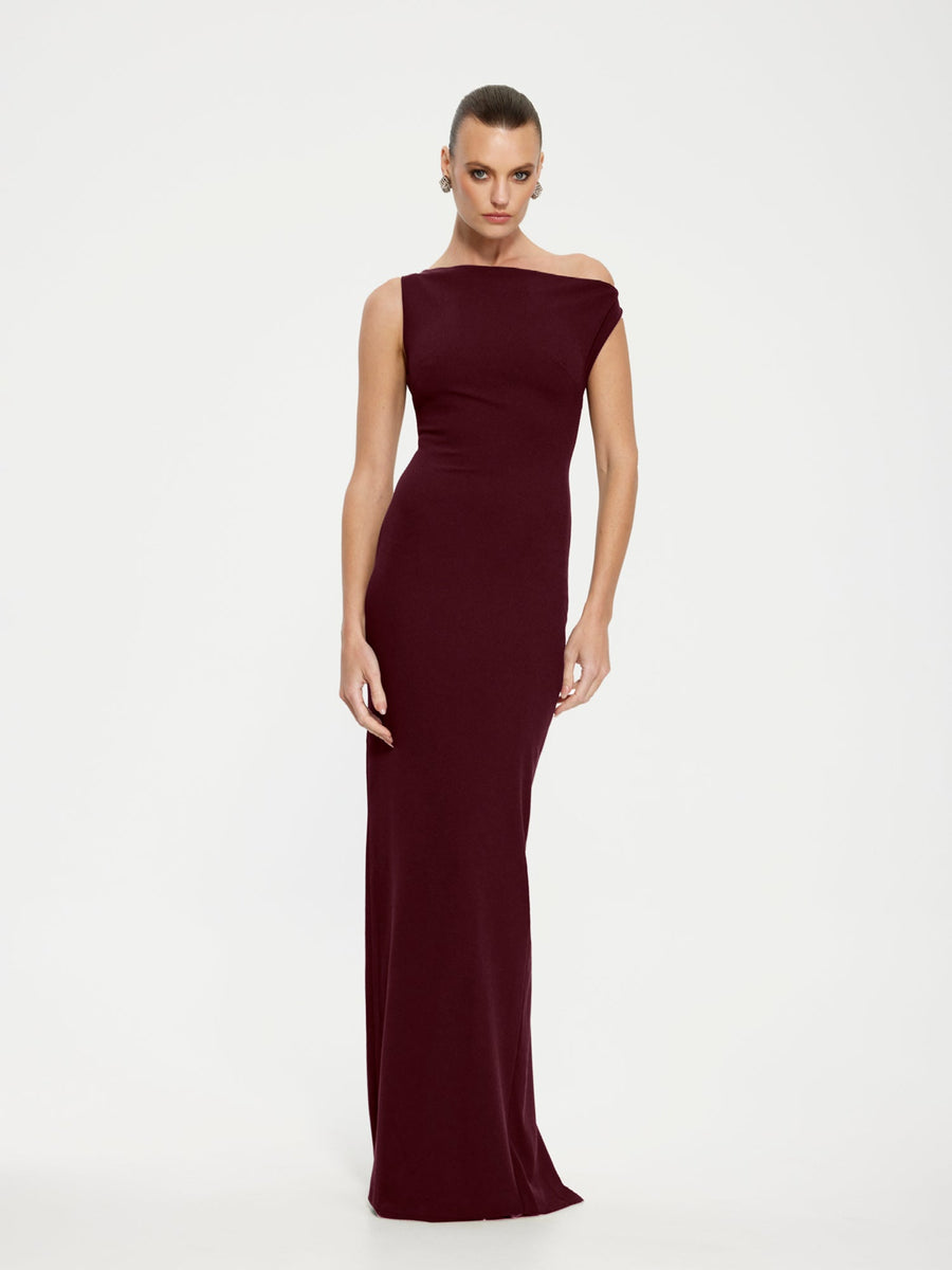 Inaya Gown - Wine - EFFIE KATS