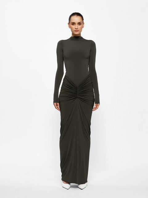 Kayson Maxi Skirt - Bark - EFFIE KATS