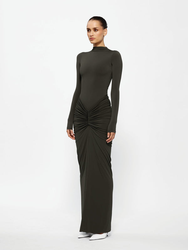 Kayson Maxi Skirt - Bark - EFFIE KATS