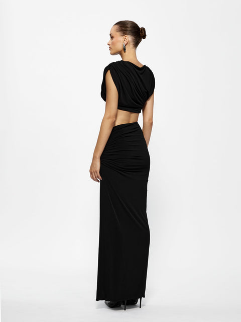 Kayson Maxi Skirt - Black - EFFIE KATS