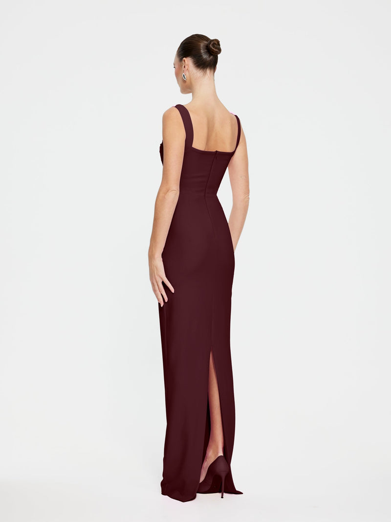 Marbella Gown - Wine - EFFIE KATS