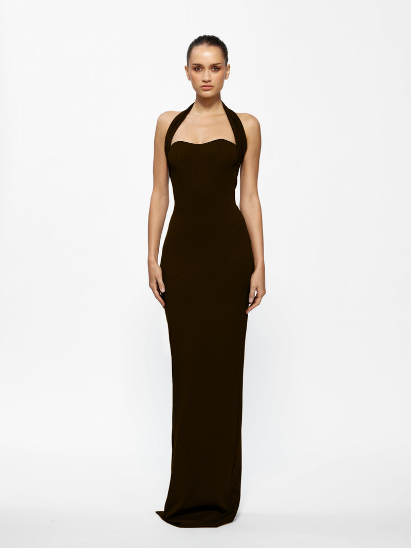 Marian Gown - Coffee - EFFIE KATS