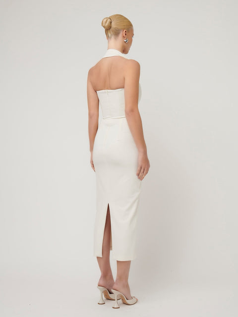 Meline Midi Dress - Ivory - EFFIE KATS