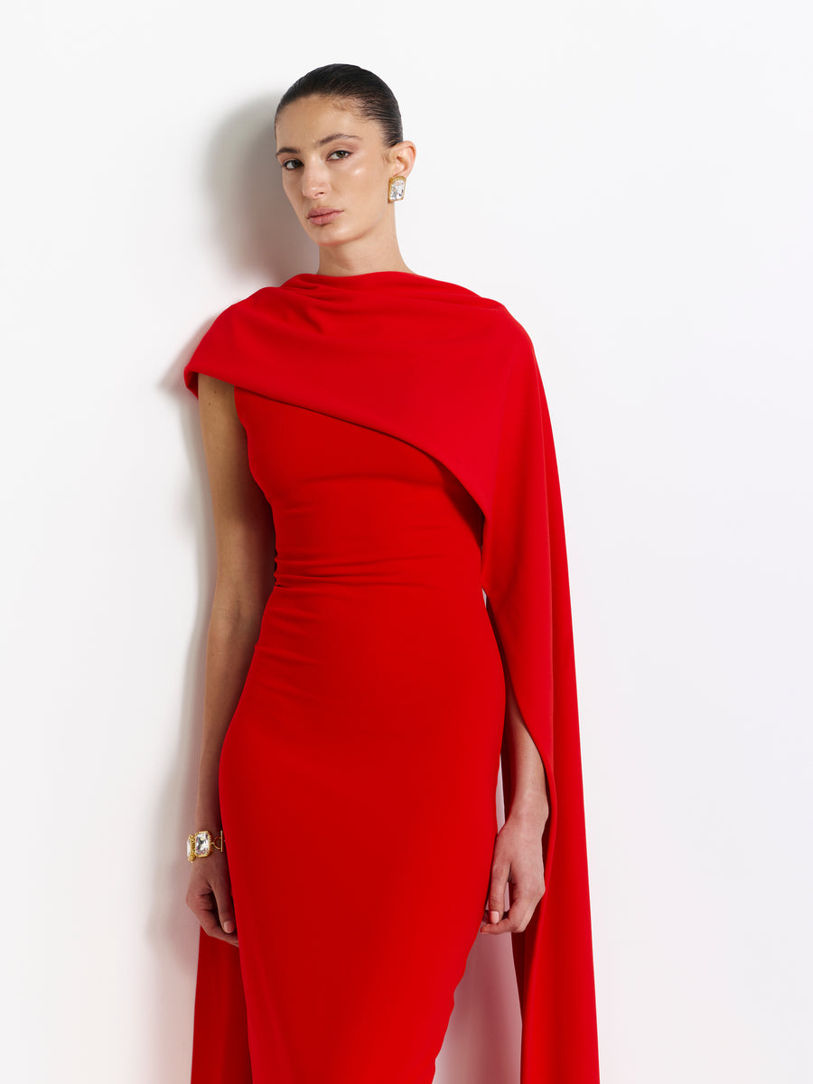 Verona Cape - Cherry Red - EFFIE KATS