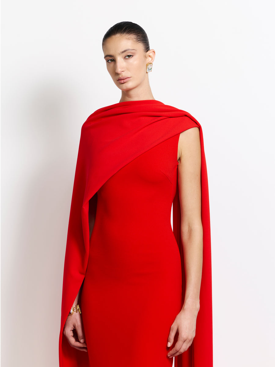 Verona Cape - Cherry Red - EFFIE KATS