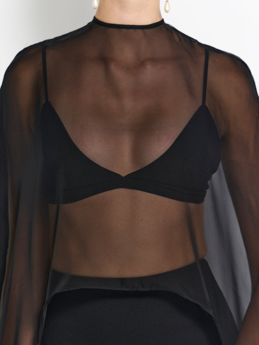 Charleze Cape - Black - EFFIE KATS