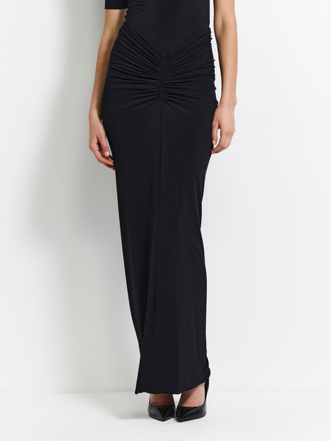 Kayson Maxi Skirt - Black - EFFIE KATS
