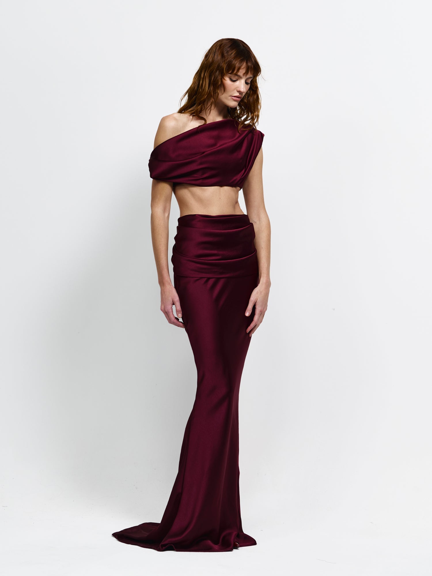 Perez Skirt - Wine - EFFIE KATS