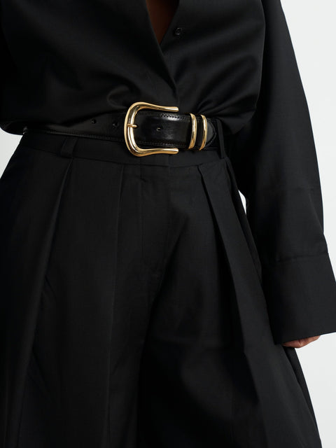 PERINELLE PANT - BLACK WOOL - EFFIE KATS