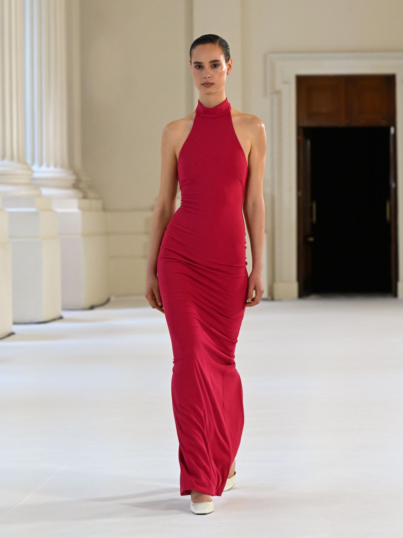 Rhi Gown - Raspberry - EFFIE KATS